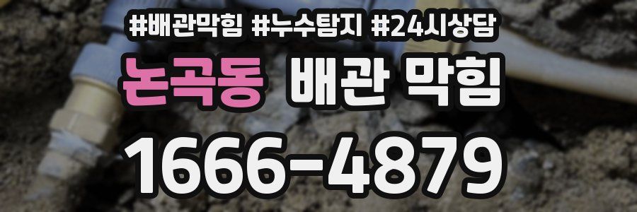 논곡동 배관 막힘