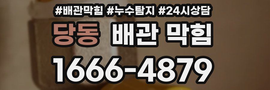 당동 배관 막힘