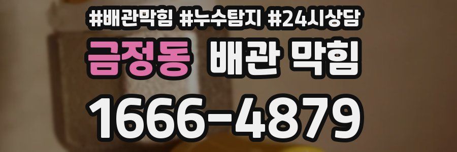 금정동 배관 막힘