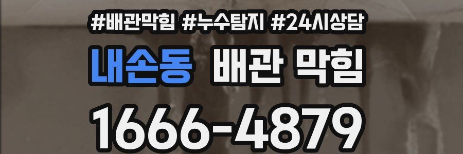 내손동 배관 막힘