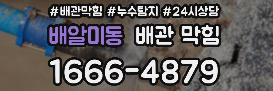 배알미동 배관 막힘