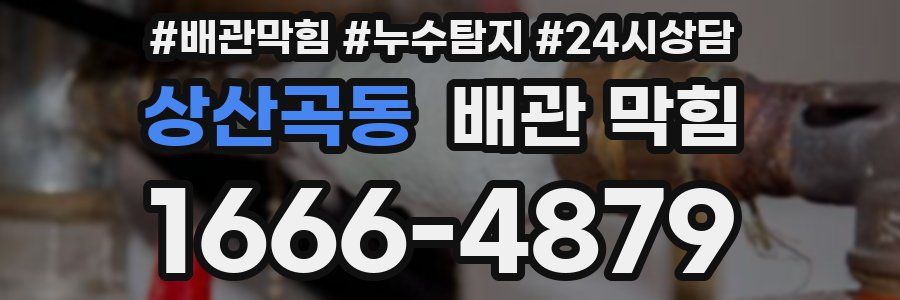 상산곡동 배관 막힘