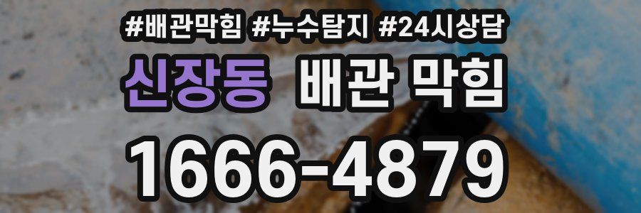 신장동 배관 막힘