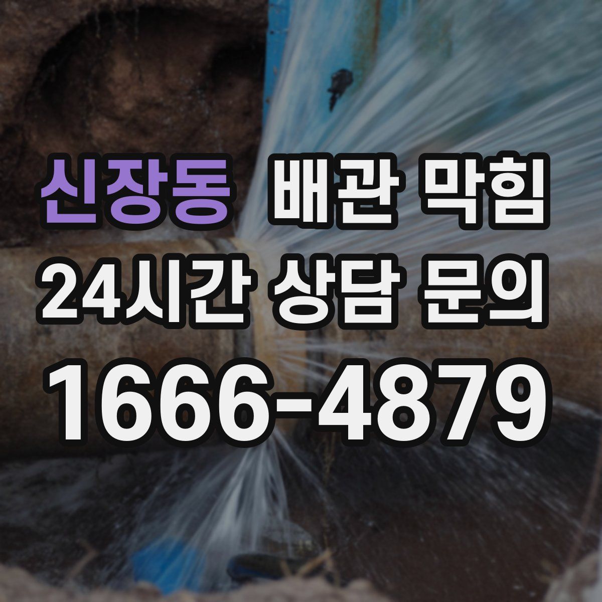 신장동 배관 막힘