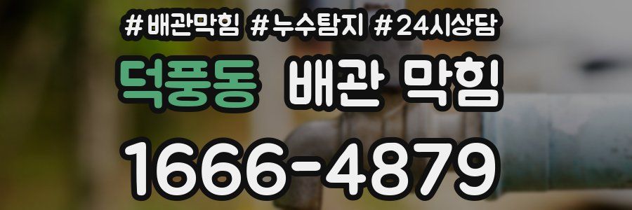 덕풍동 배관 막힘