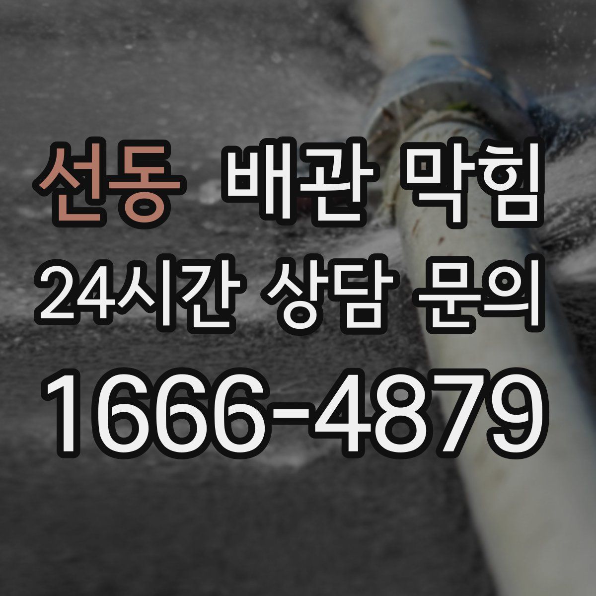 선동 배관 막힘