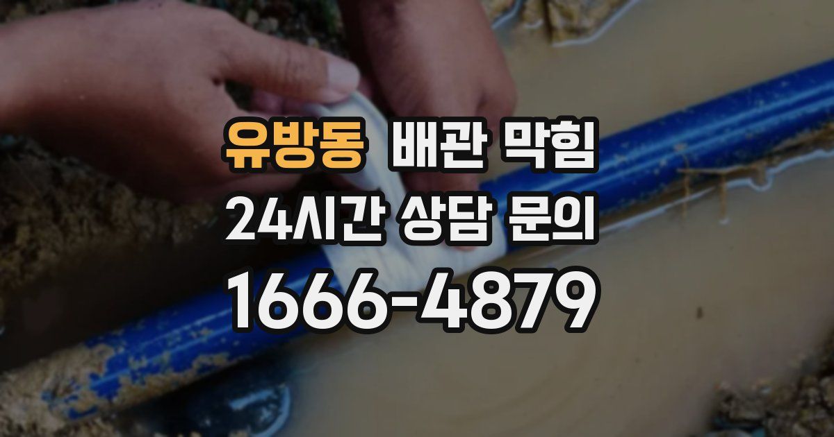 유방동 배관 막힘