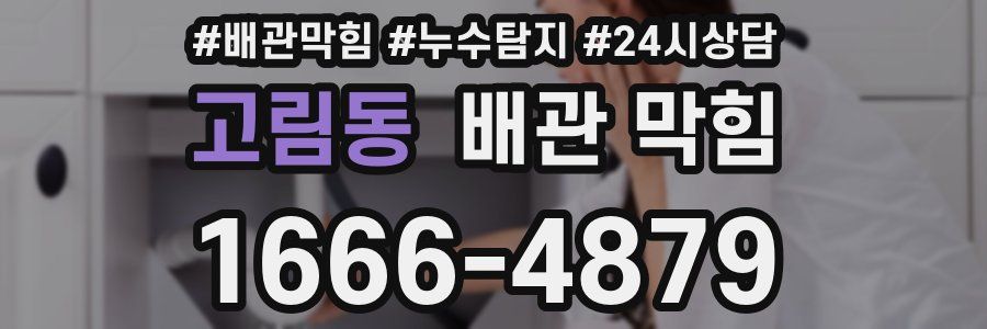 고림동 배관 막힘