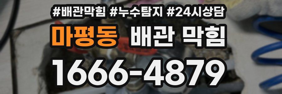 마평동 배관 막힘