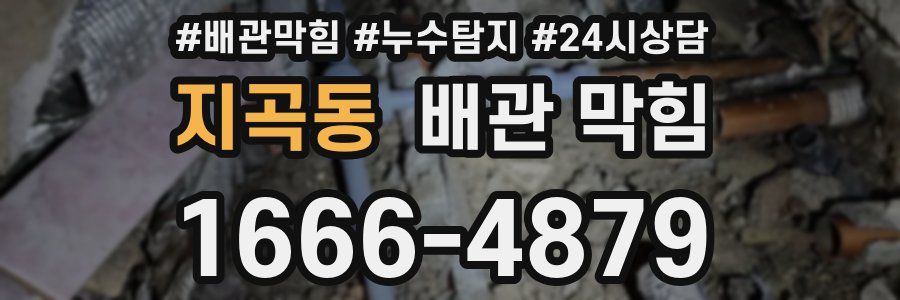 지곡동 배관 막힘