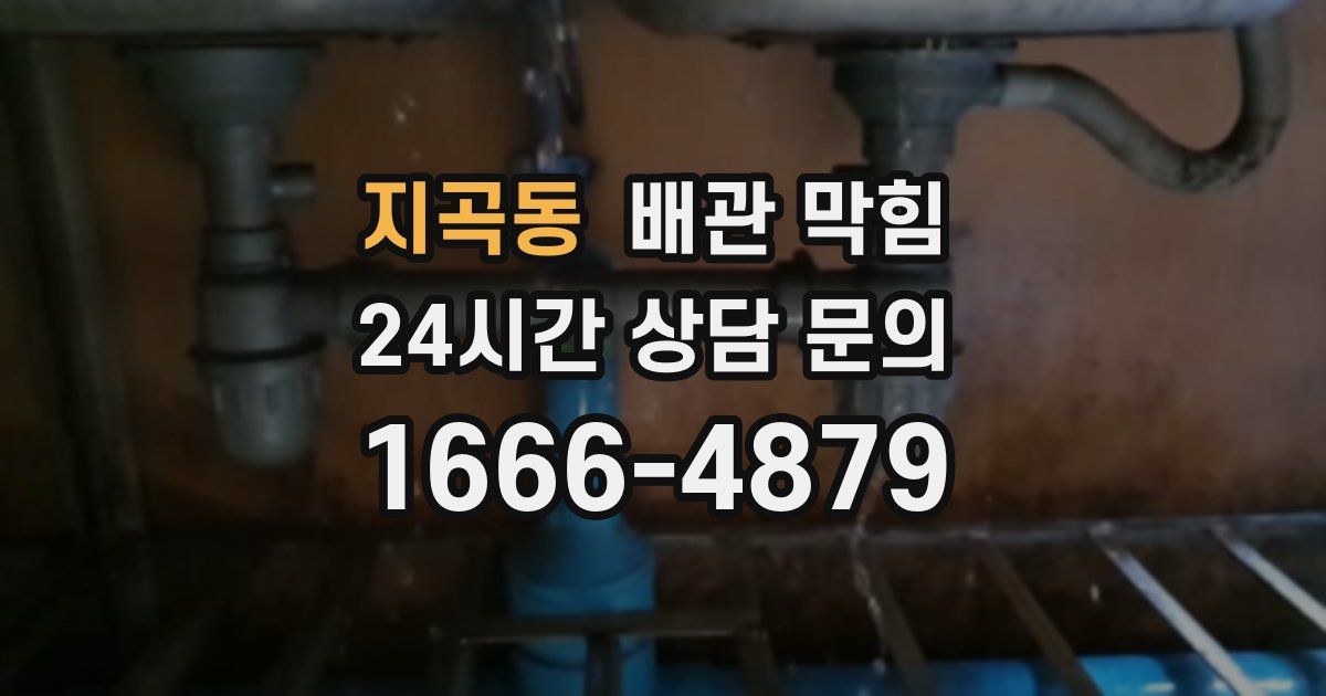 지곡동 배관 막힘