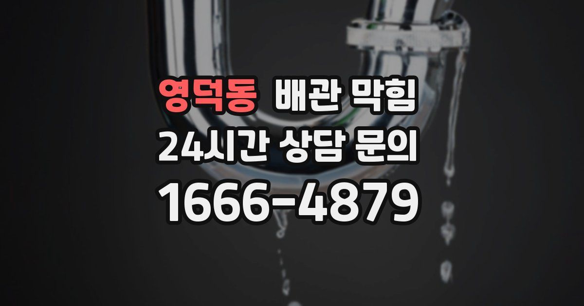 영덕동 배관 막힘