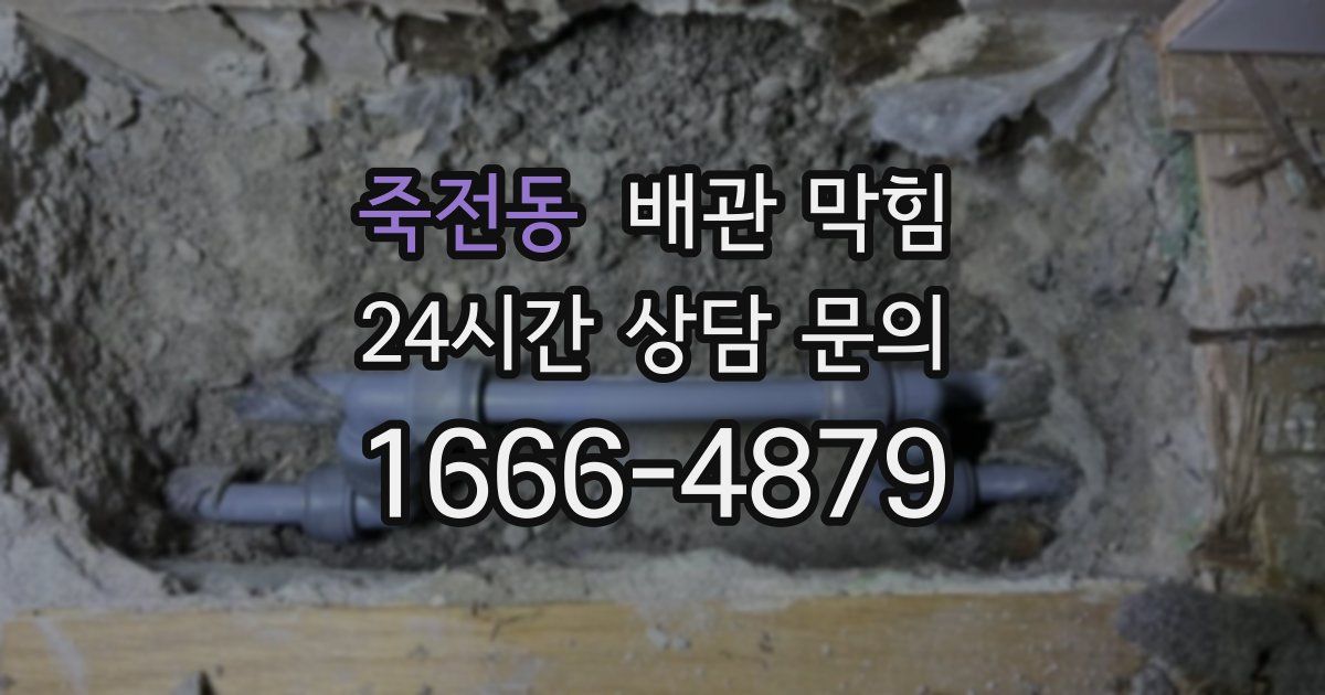 죽전동 배관 막힘