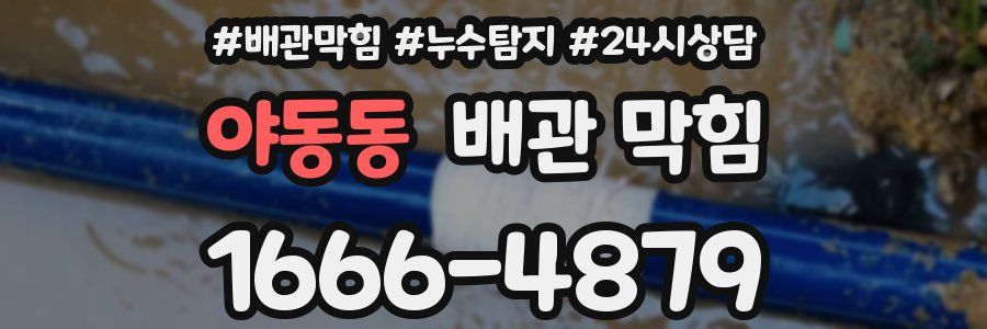 야동동 배관 막힘