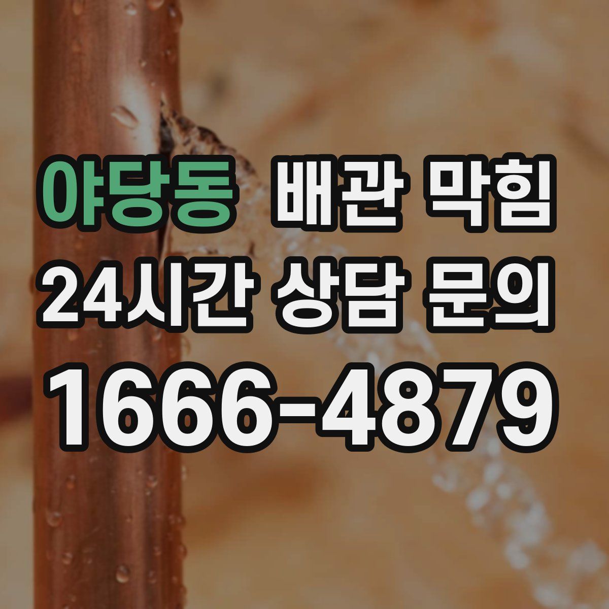 야당동 배관 막힘