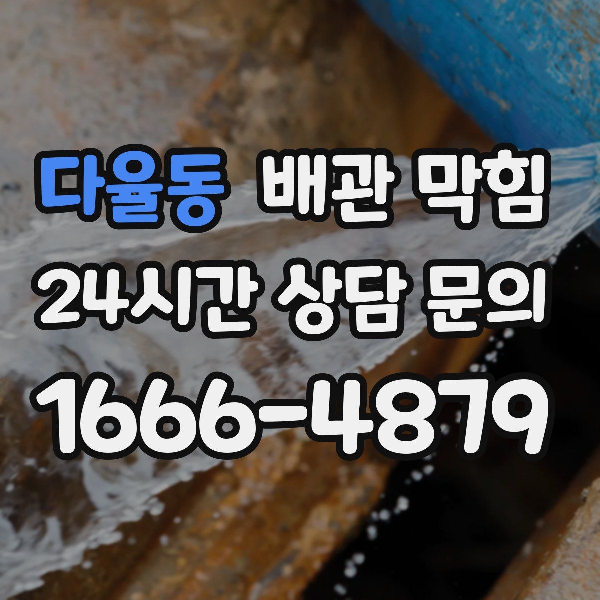 다율동 배관 막힘