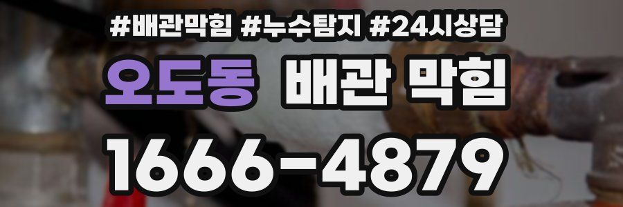오도동 배관 막힘