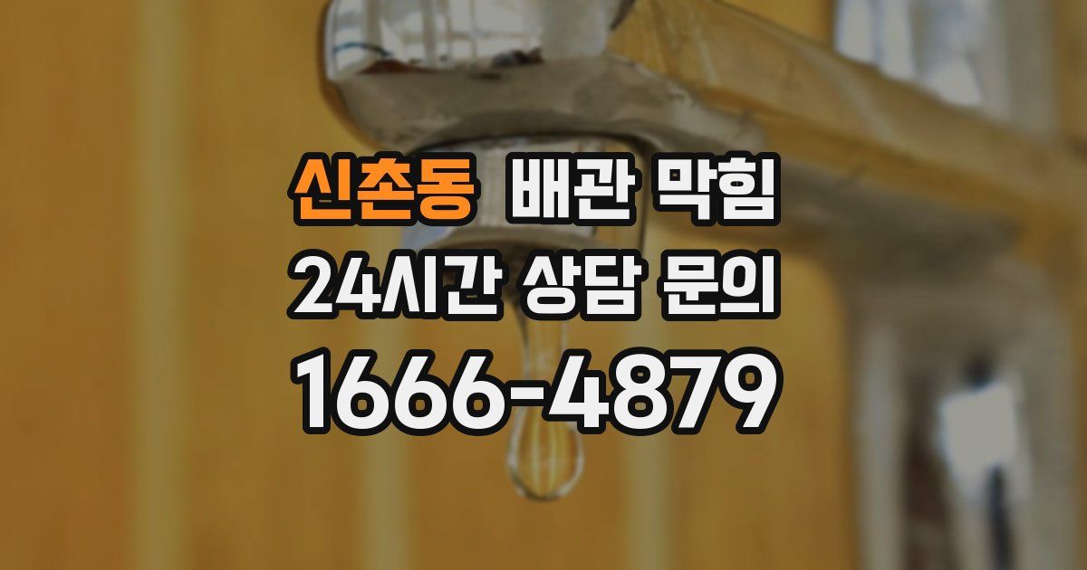 신촌동 배관 막힘