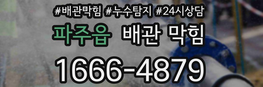 파주읍 배관 막힘