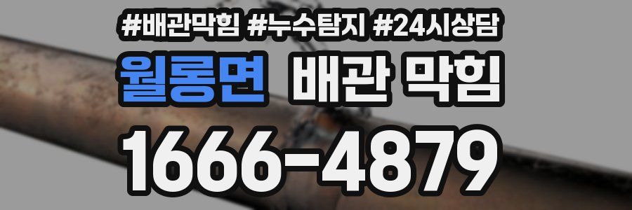 월롱면 배관 막힘