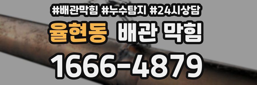 율현동 배관 막힘