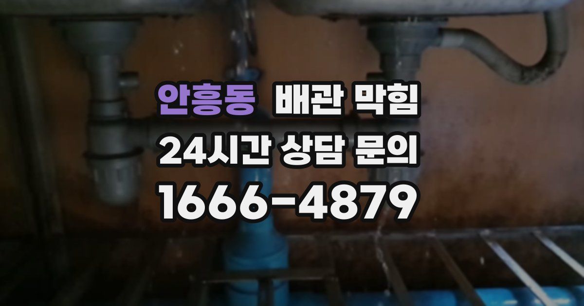 안흥동 배관 막힘