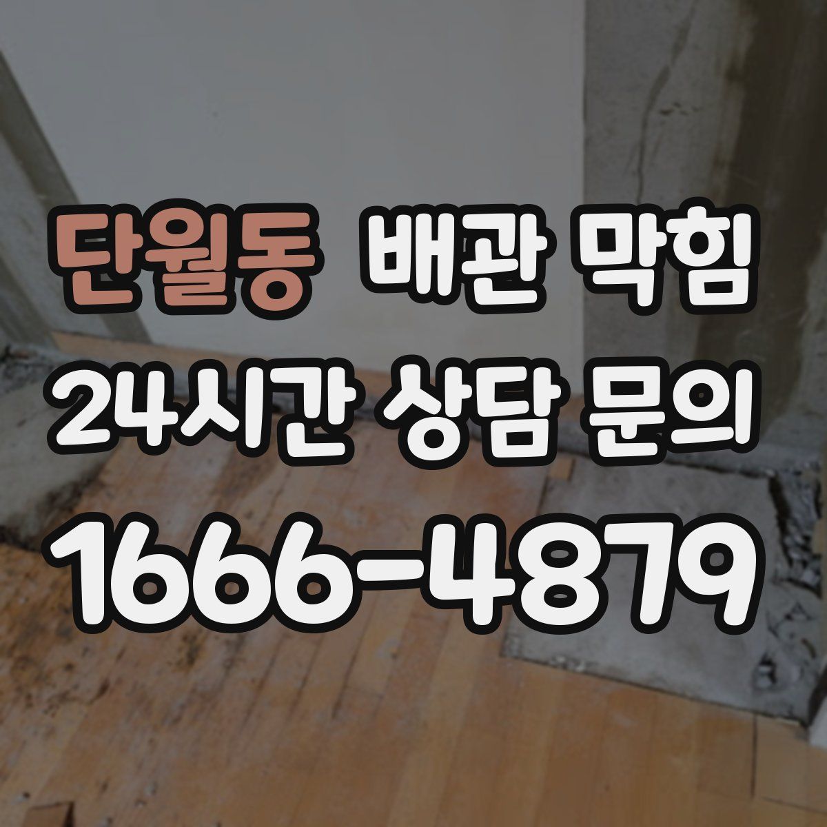 단월동 배관 막힘