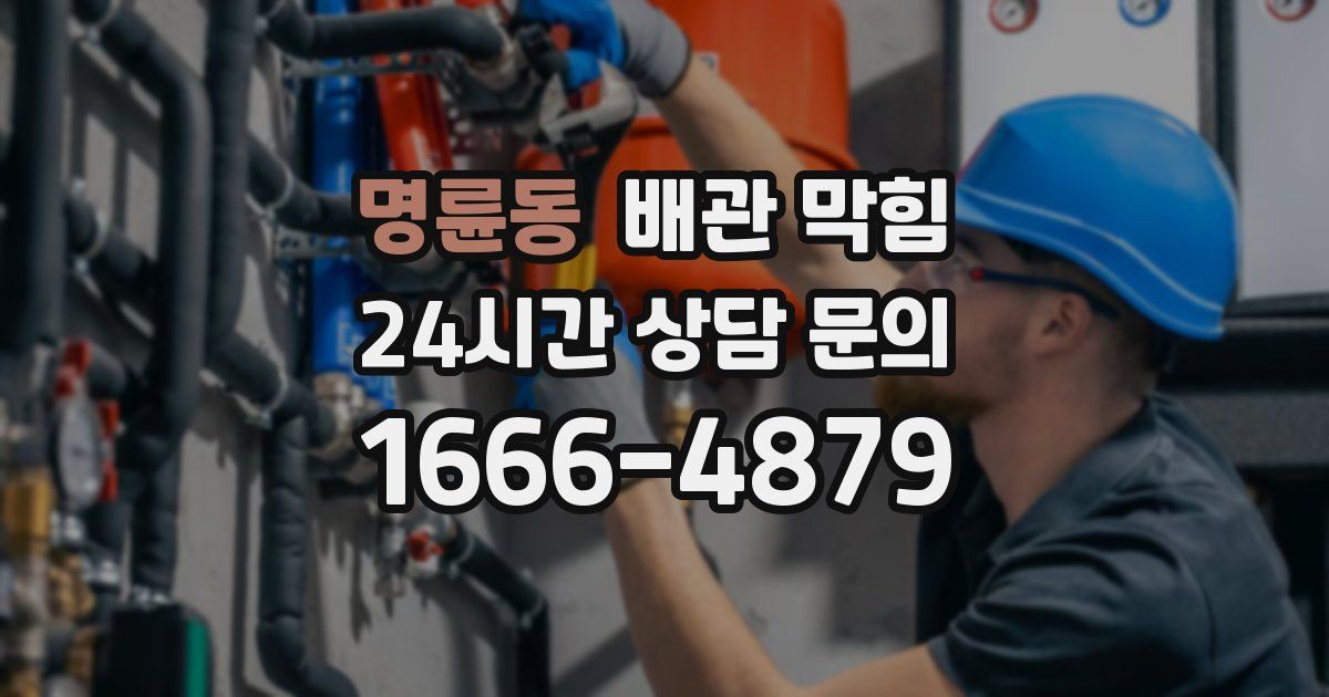 명륜동 배관 막힘