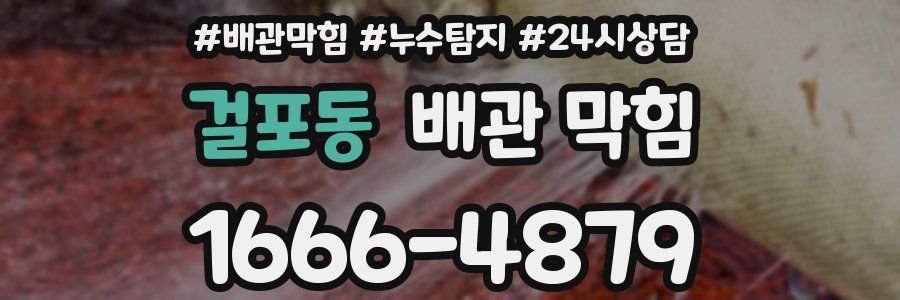 걸포동 배관 막힘