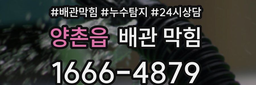 양촌읍 배관 막힘