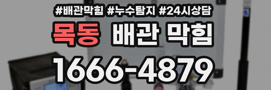 목동 배관 막힘