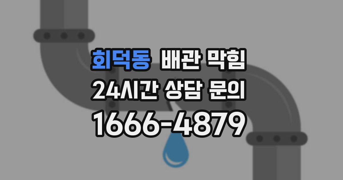 회덕동 배관 막힘