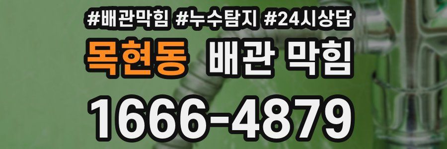목현동 배관 막힘