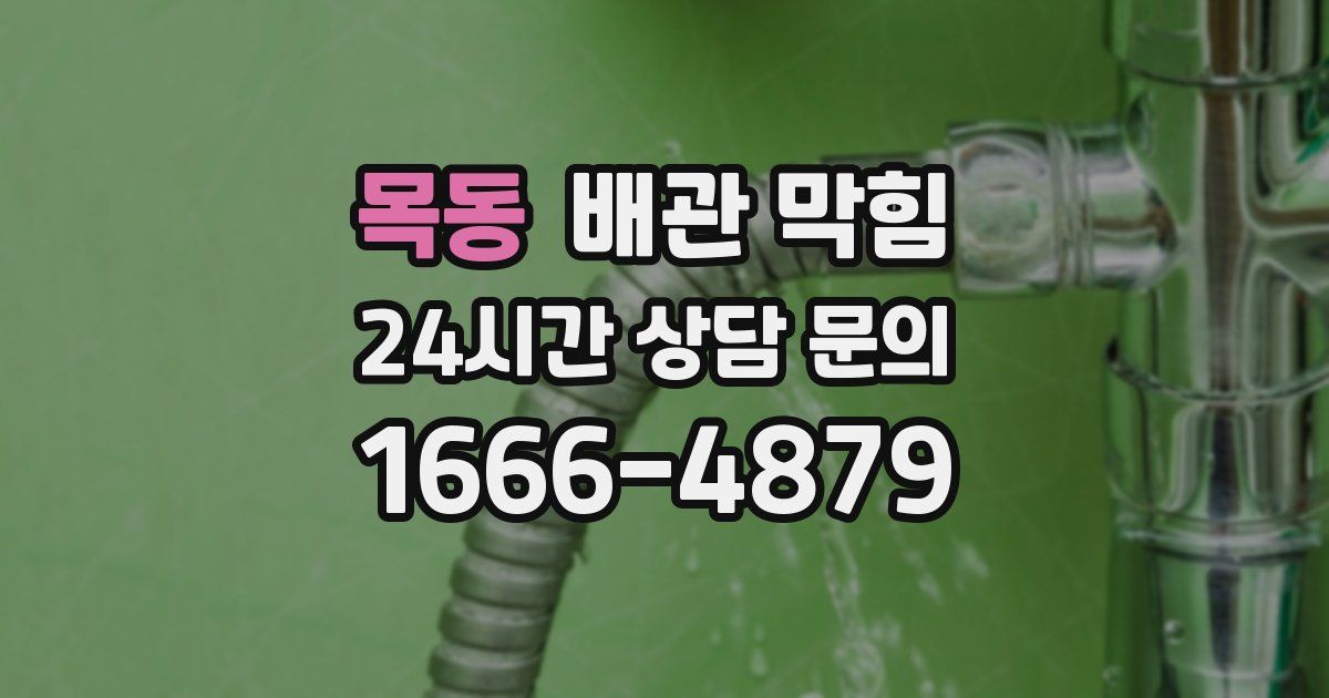 목동 배관 막힘