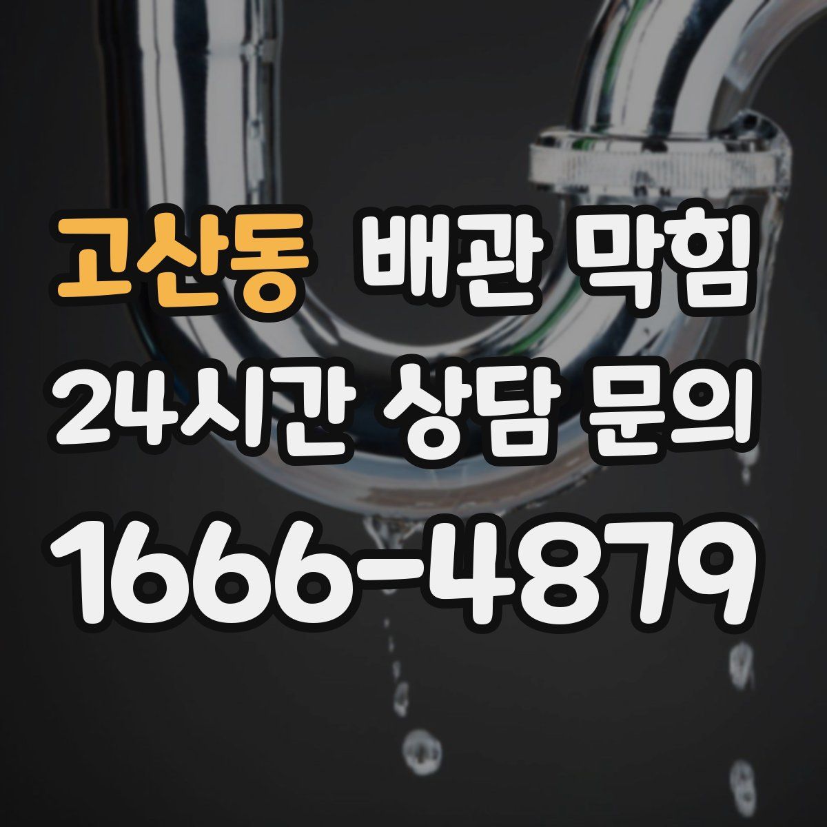 고산동 배관 막힘