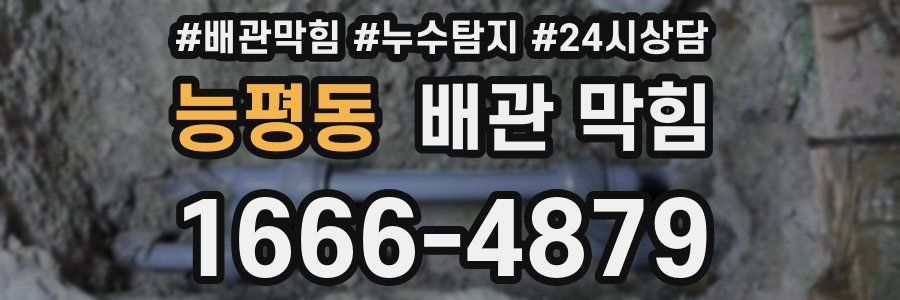 능평동 배관 막힘