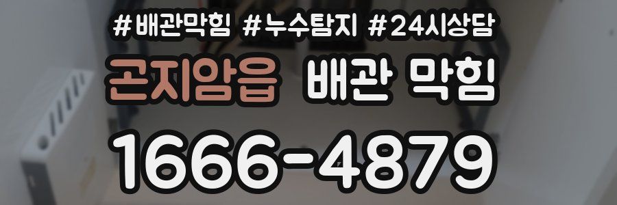 곤지암읍 배관 막힘