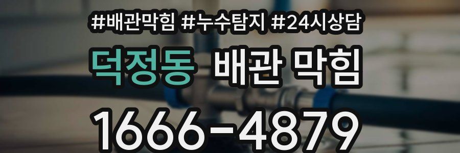 덕정동 배관 막힘