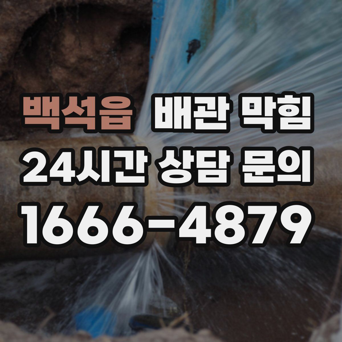 백석읍 배관 막힘