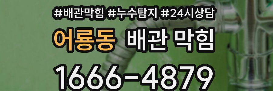 어룡동 배관 막힘