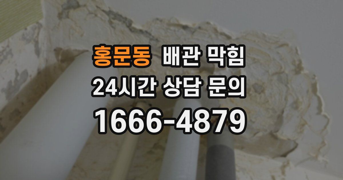 홍문동 배관 막힘