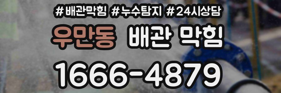우만동 배관 막힘
