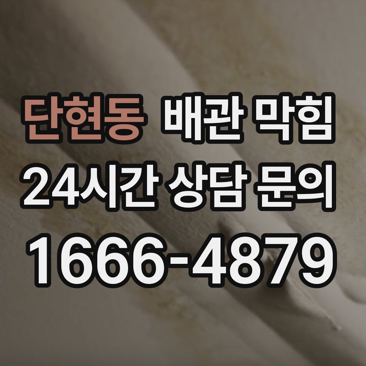 단현동 배관 막힘