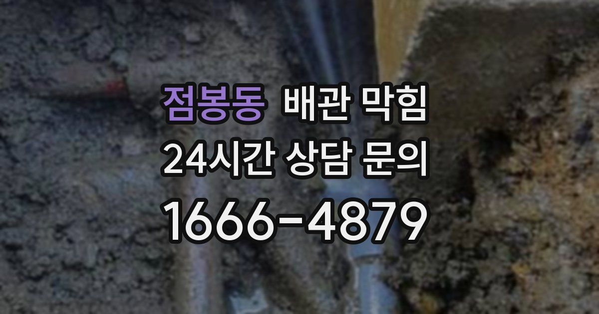 점봉동 배관 막힘