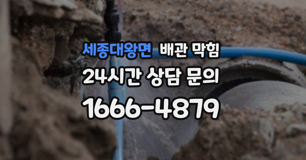 세종대왕면 배관 막힘
