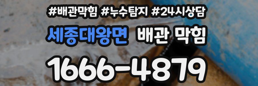 세종대왕면 배관 막힘