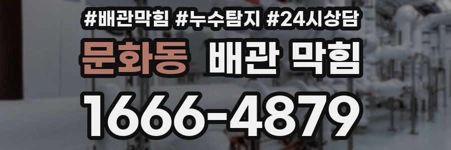 문화동 배관 막힘