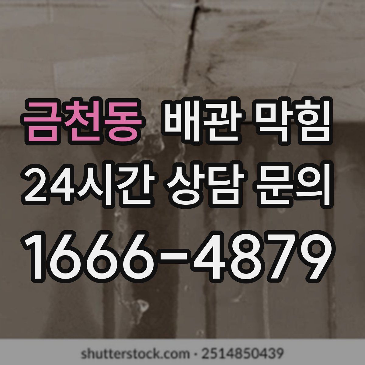 금천동 배관 막힘