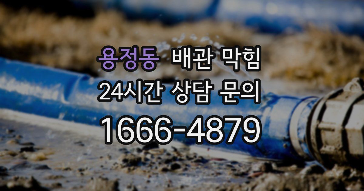 용정동 배관 막힘