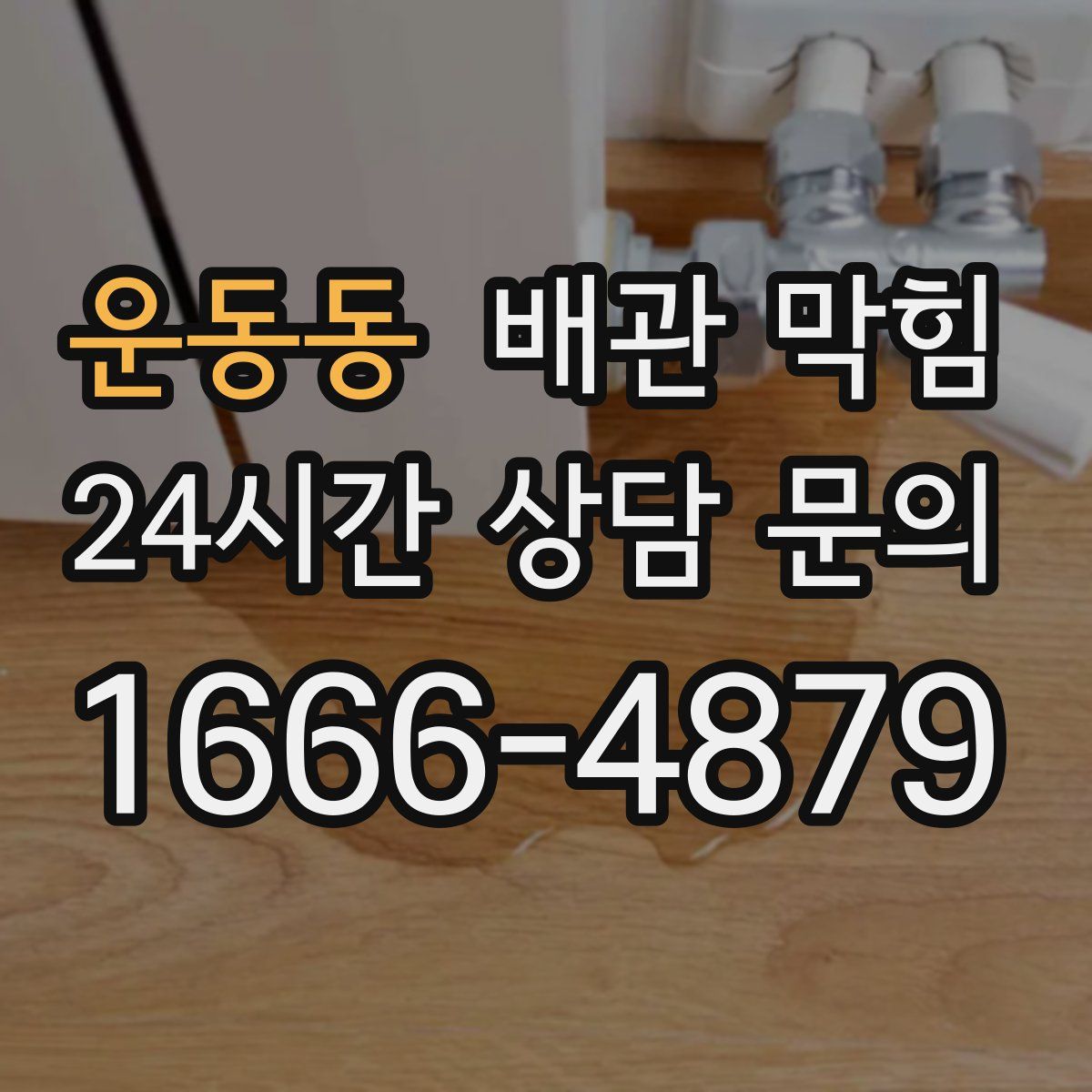 운동동 배관 막힘